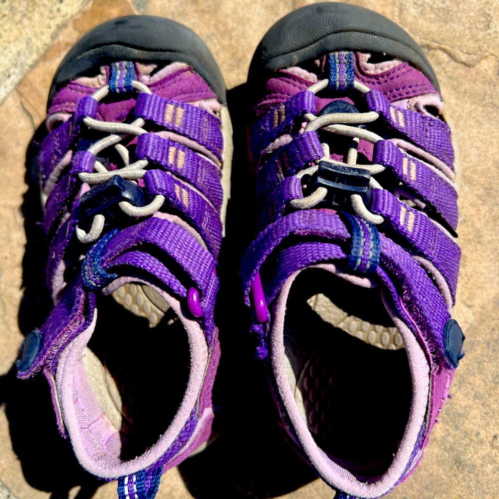Keen kid purple water hiking sandals